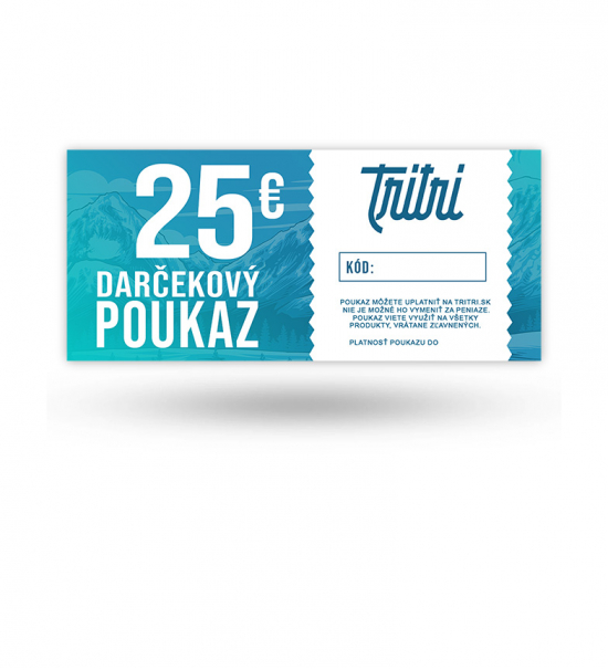 Darčekový poukaz 25 eur Obrázok pre Darčekový poukaz 25 eur