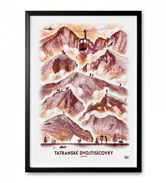 Poster Tatranské dvojtisícovky Obrázok pre Poster Tatranské dvojtisícovky